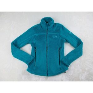 Mountain Hardwear Sweater Womens Extra Small Green Teal Zip Fleece Ladies